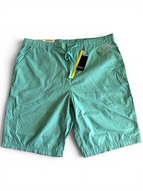 LIVERGY Mint Green 100% Cotton Drawstring Shorts Size 38 NWT